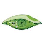 DryLine Grip Correction Tape, Recycled Dispenser, Green/White Applicator, 0.2" x 335", 2/Pack