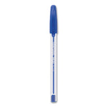 InkJoy 50ST Ballpoint Pen, Stick, Medium 1 mm, Blue Ink, Clear Barrel, 60/Pack