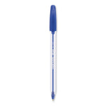 InkJoy 50ST Ballpoint Pen, Stick, Medium 1 mm, Blue Ink, Clear Barrel, 60/Pack