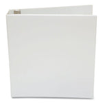 Economy Round Ring View Binder, 3 Rings, 1.5" Capacity, 11 x 8.5, White, 12/Carton