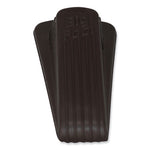 Big Foot Doorstop, No Slip Rubber Wedge, 2.25w x 4.75d x 1.25h, Brown, 2/Pack