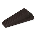 Big Foot Doorstop, No Slip Rubber Wedge, 2.25w x 4.75d x 1.25h, Brown, 2/Pack