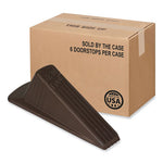 Giant Foot Doorstop, TPR, 3.5w x 6.75d x 2h, Brown, 12/Box