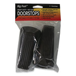 Big Foot Doorstop, No Slip Rubber Wedge, 2.25w x 4.75d x 1.25h, Brown, 2/Pack