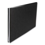 Pressboard Report Cover with Tyvek Reinforced Hinge, Two-Piece Prong Fastener, 3" Capacity, 11 x 17, Black/Black