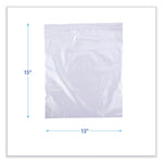 Reclosable Food Storage Bags, 2 gal, 1.75 mil, 13" x 15", Clear, 100/Box