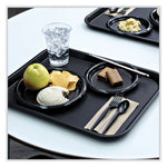 Heavyweight Wrapped Polystyrene Cutlery, Teaspoon, Black, 1,000/Carton