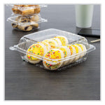 ClearSeal Hinged-Lid Plastic Containers, 8.22w x 3.02h, Clear, Plastic, 250/Carton