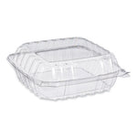 ClearSeal Hinged-Lid Plastic Containers, 8.22w x 3.02h, Clear, Plastic, 250/Carton