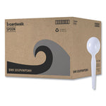 Heavyweight Polystyrene Cutlery, Soup Spoon, White, 1000/Carton