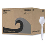 Mediumweight Wrapped Polypropylene Cutlery, Spork, White, 1,000/Carton