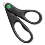 KleenEarth Scissors, 8" Long, 3.25" Cut Length, Black Straight Handle