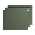 100% Recycled Hanging File Folders with ProTab Kit, Letter Size, 1/3-Cut, Standard Green