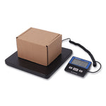 PS150 Slimline Portle Bench Scale, 150 lbs/70 kg Capacity, 11.8 x 11.8 x 1.34 Platform, Black