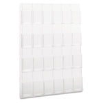 Reveal Clear Literature Displays, 24 Compartments, 30w x 2d x 41h, Clear