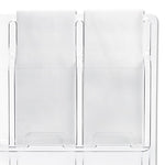 Reveal Clear Literature Displays, 24 Compartments, 30w x 2d x 41h, Clear