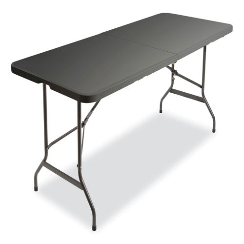 7110017025670, SKILCRAFT Bi-Fold Folding Table, Rectangular, 30w x 69d x 26h, Charcoal Gray