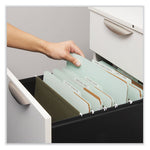 Four-Section Pressboard Classification Folders, 2" Expansion, 1 Divider, 4 Fasteners, Letter Size, Gray Exterior, 10/Box