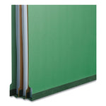 Deluxe Six-Section Pressboard End Tab Classification Folders, 2 Dividers, 6 Fasteners, Letter Size, Green, 10/Box