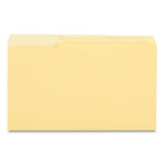 Interior File Folders, 1/3-Cut Tabs: Assorted, Legal Size, 11-pt Stock, Yellow, 100/Box