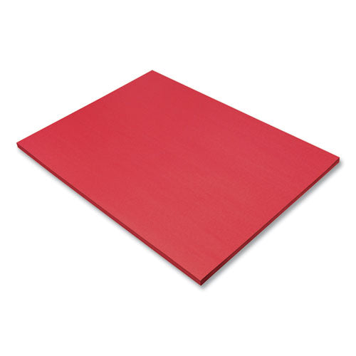 SunWorks Construction Paper, 50 lb Text Weight, 18 x 24, Holiday Red, 50/Pack