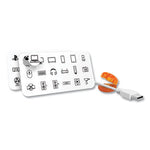 Cord ID, (10) Multi-Colored Identifiers, (40) Punch Out Icons