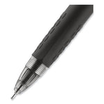 Signo 207 Needle Point Gel Pen, Retractable, Medium 0.7 mm, Black Ink, Clear/Black Barrel, Dozen