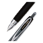 207 Signo Gel Ultra Micro Gel Pen, Retractable, Extra-Fine 0.38 mm, Black Ink, Clear/Black Barrel