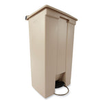 Legacy Step-On Receptacle, 23 gal, Polyethylene, Beige