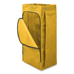 Vinyl Cleaning Cart Bag, 34 gal, 17.5" x 33", Yellow