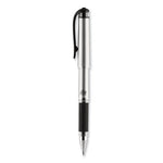 207 Impact Gel Pen, Stick, Bold 1 mm, Black Ink, Silver/Black Barrel