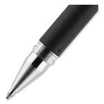 207 Impact Gel Pen, Stick, Bold 1 mm, Black Ink, Silver/Black Barrel