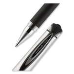 207 Impact Gel Pen, Stick, Bold 1 mm, Black Ink, Silver/Black Barrel