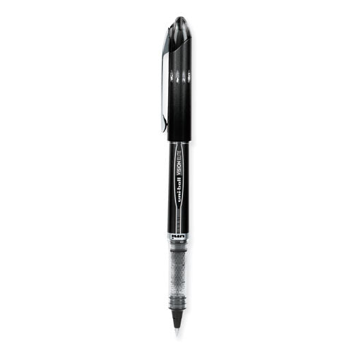 VISION ELITE Hybrid Gel Pen, Stick, Extra-Fine 0.5 mm, Black Ink, Black/Clear Barrel