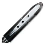 VISION ELITE Hybrid Gel Pen, Stick, Extra-Fine 0.5 mm, Black Ink, Black/Clear Barrel