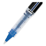 VISION ELITE Hybrid Gel Pen, Stick, Extra-Fine 0.5 mm, Blue Ink, Black/Blue/Clear Barrel