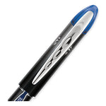 VISION ELITE Hybrid Gel Pen, Stick, Extra-Fine 0.5 mm, Blue Ink, Black/Blue/Clear Barrel