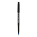 ONYX Roller Ball Pen, Stick, Extra-Fine 0.5 mm, Blue Ink, Black/Blue Barrel, Dozen