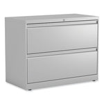 Lateral File, 2 Legal/Letter-Size File Drawers, Light Gray, 36" x 18.63" x 28"