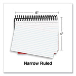 Spiral Bound Index Cards, Ruled, 4 x 6, White, 120/Pack