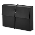 Poly Index Card Box, Holds 100 3 x 5 Cards, 3 x 1.33 x 5, Plastic, Black/Blue, 2/Pack