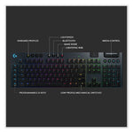 G915 LIGHTSPEED Wireless RGB Mechanical Gaming Keyboard, Linear Switch, Black