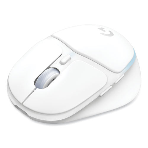 G705 Wireless Gaming Mouse, 2.4 GHz Frequency/33 ft Wireless Range, Right Hand Use, White