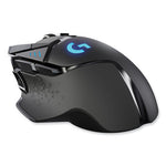 G502 LIGHTSPEED Wireless Gaming Mouse, 2.4 GHz Frequency/33 ft Wireless Range, Right Hand Use, Black