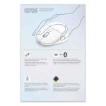 G705 Wireless Gaming Mouse, 2.4 GHz Frequency/33 ft Wireless Range, Right Hand Use, White