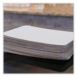 Bakery Bright White Cake Pad, Double Wall Pad, 10 x 14, White, Paper, 100/Carton