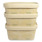 No Tree Rectangular Containers, 16 oz, 4.7 x 6.8 x 1.6, Natural, Sugarcane, 300/Carton