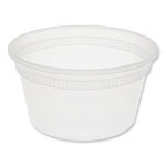 Newspring DELItainer Microwavable Container, 12 oz, 4.55 x 4.55 x 2.45, Clear, Plastic, 480/Carton