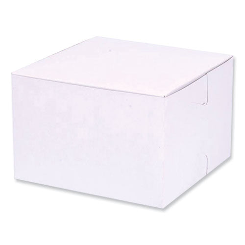 Bakery Boxes, Standard, 6 x 6 x 4, White, Paper, 250/Carton