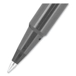 Roller Ball Pen, Stick, Extra-Fine 0.5 mm, Black Ink, Black Matte Barrel, Dozen